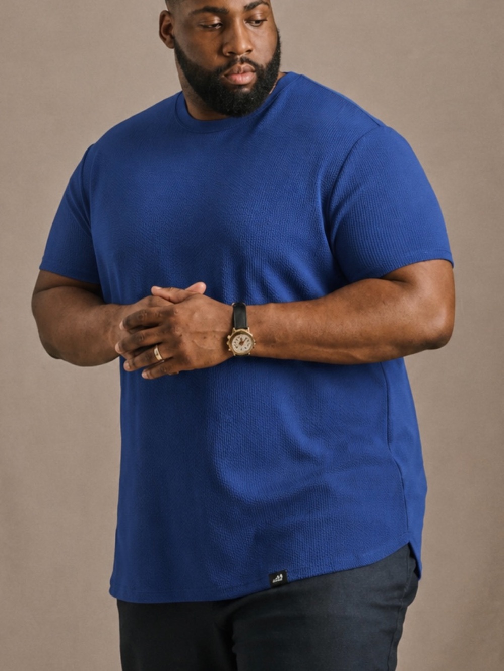 ONE BONE Bullet Tee #OB115 Blue Performance Pique T-Shirt
